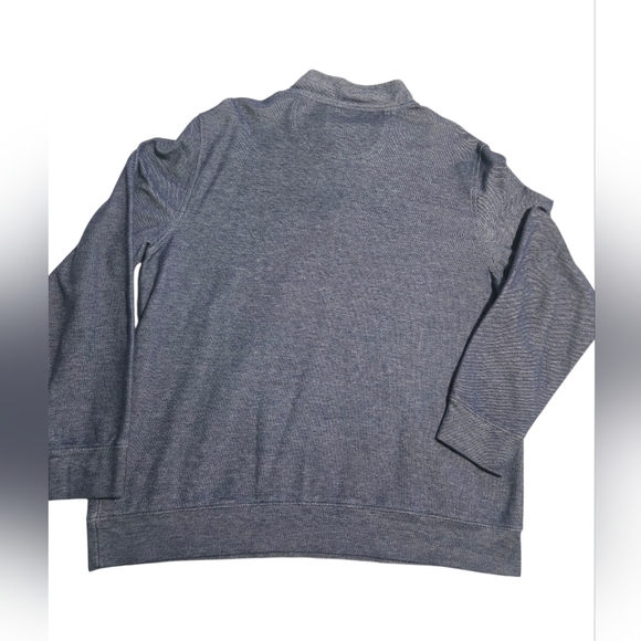 Izod Saltwater Relaxed Classics Quarter Zip  Slim Fit Pullover Sweatshirt XL - Picture 4 of 4